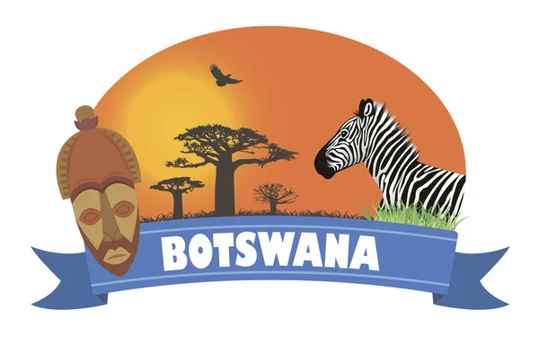 Botswana — Stockvektor