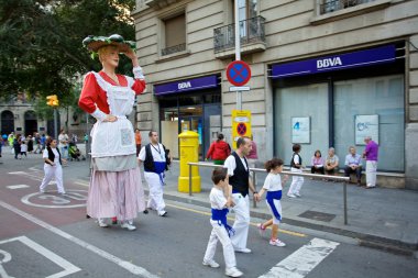 Giants Parade in Barcelona La Mercè Festival 2013