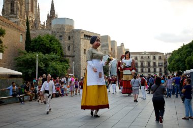 Giants Parade in Barcelona La Mercè Festival 2013
