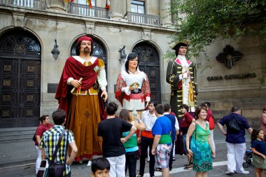 Giants Parade in Barcelona La Mercè Festival 2013