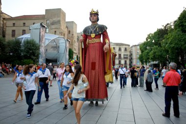 Giants Parade in Barcelona La Mercè Festival 2013