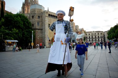 Giants Parade in Barcelona La Mercè Festival 2013