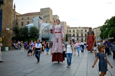 Giants Parade in Barcelona La Mercè Festival 2013