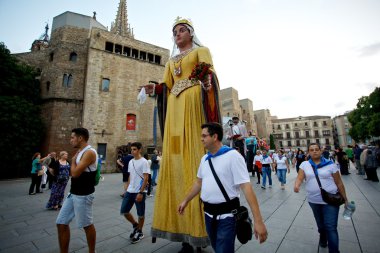 Giants Parade in Barcelona La Mercè Festival 2013