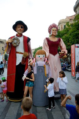 Giants Parade in Barcelona La Mercè Festival 2013