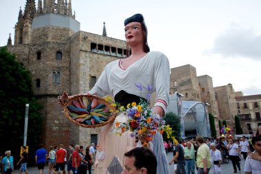 Giants Parade in Barcelona La Mercè Festival 2013
