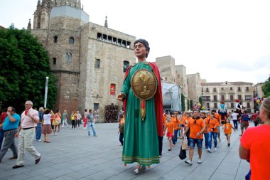 Giants Parade in Barcelona La Mercè Festival 2013