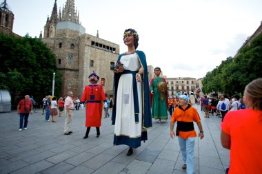 Giants Parade in Barcelona La Mercè Festival 2013