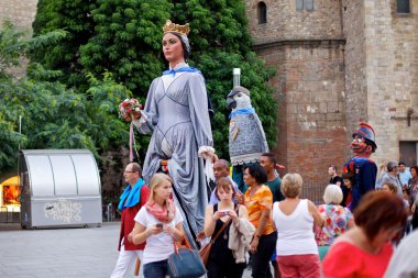 Giants Parade in Barcelona La Mercè Festival 2013