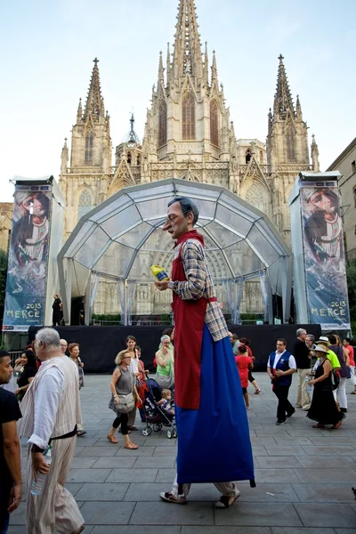 Giants Parade in Barcelona La Mercè Festival 2013 — Stok fotoğraf