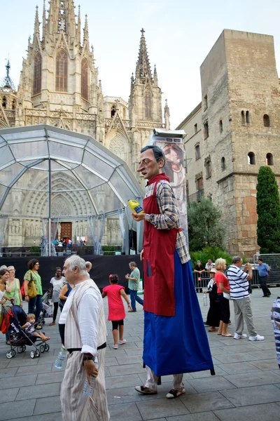 Giants Parade in Barcelona La Mercè Festival 2013 — Zdjęcie stockowe