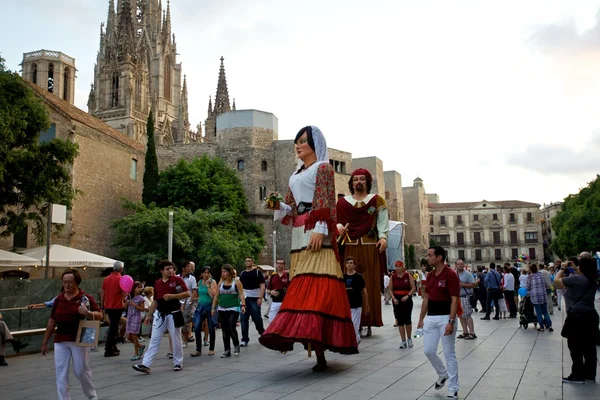 Défilé des Géants à Barcelone La Mercè Festival 2013 — Photo