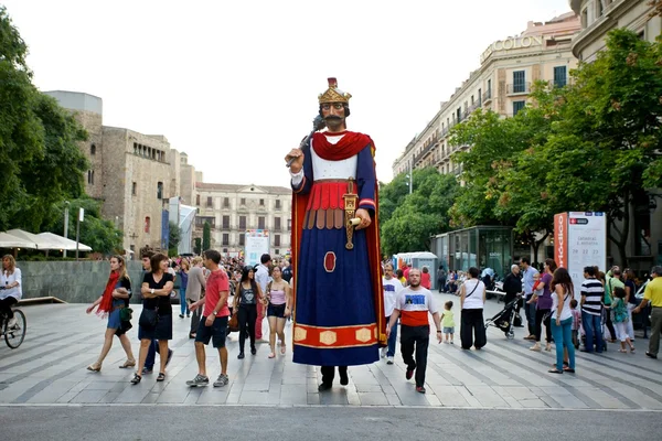 Desfile de los Gigantes en Barcelona La Mercjalá Festival 2013 —  Fotos de Stock