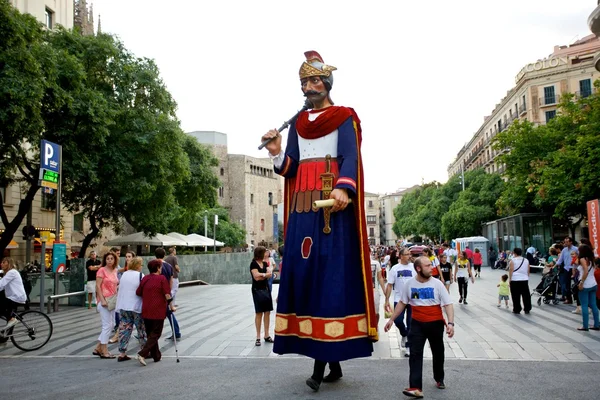 Giants Parade in Barcelona La Mercè Festival 2013 — Stok fotoğraf