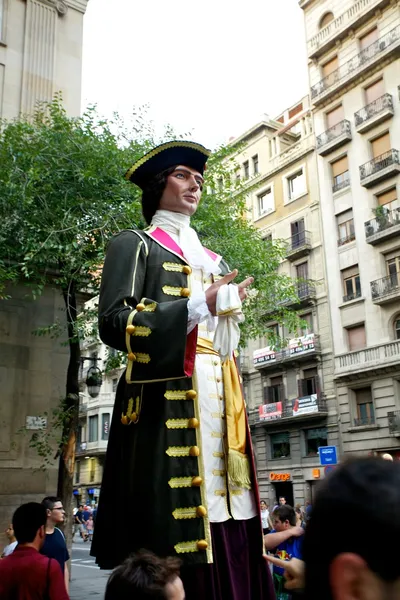 Giants Parade in Barcelona La Mercè Festival 2013 — Stockfoto