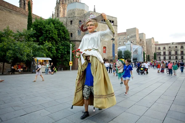 Giants Parade in Barcelona La Mercè Festival 2013 — Stock Photo, Image