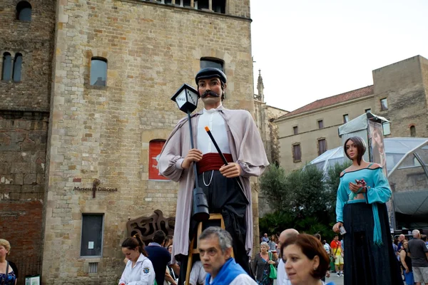 Desfile de los Gigantes en Barcelona La Mercjalá Festival 2013 —  Fotos de Stock