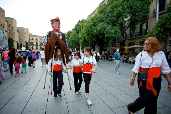 Giants Parade in Barcelona La Mercè Festival 2013 — Stockfoto