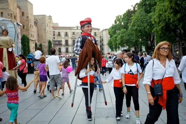 Giants Parade in Barcelona La Mercè Festival 2013 — Stock Photo, Image