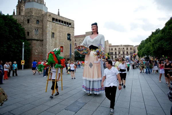 Giants Parade in Barcelona La Mercè Festival 2013 — 스톡 사진