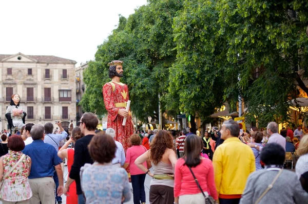 Giants Parade i Barcelona La Mercthern Festival 2013 – stockfoto