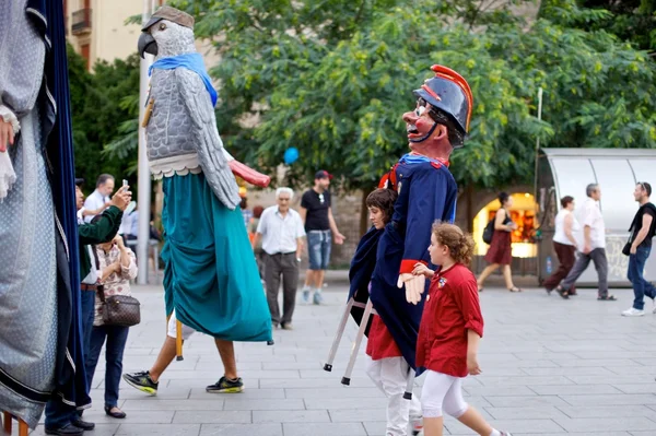 Гигантский парад в Барселоне La Merc:Festival 2013 — стоковое фото