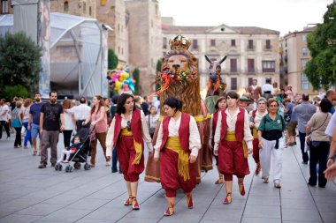 Giants Parade in Barcelona La Mercè Festival 2013