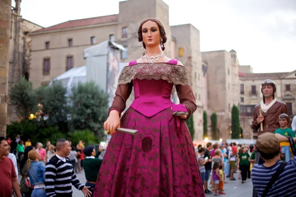 Giants Parade in Barcelona La Mercè Festival 2013 — 스톡 사진