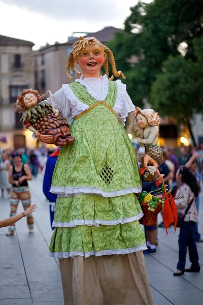 Desfile de gigantes em Barcelona Festival La Mercè 2013 — Fotografia de Stock