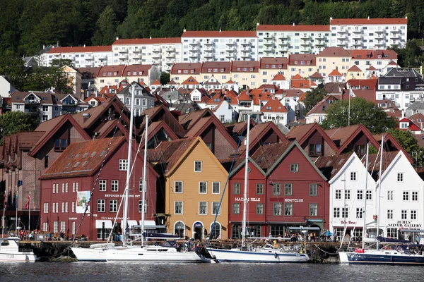 Vistas da cidade Bergen — Fotografia de Stock