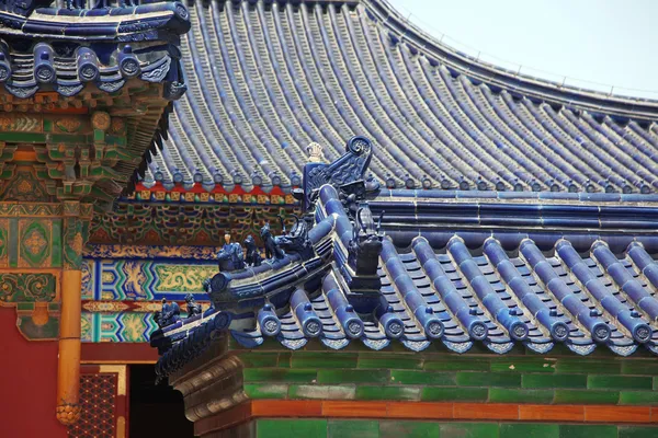 Old China roof at The Imperial Vault of Heaven in Beijing, China — Stock Photo, Image