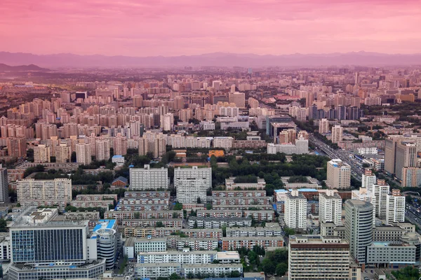 Pôr-do-sol Pequim, China — Fotografia de Stock