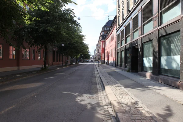 Alte straße in oslo, norwegen — Stockfoto