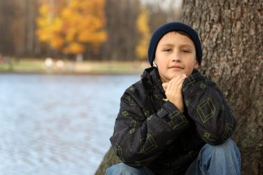 Çocuk sonbahar rahatlatıcı