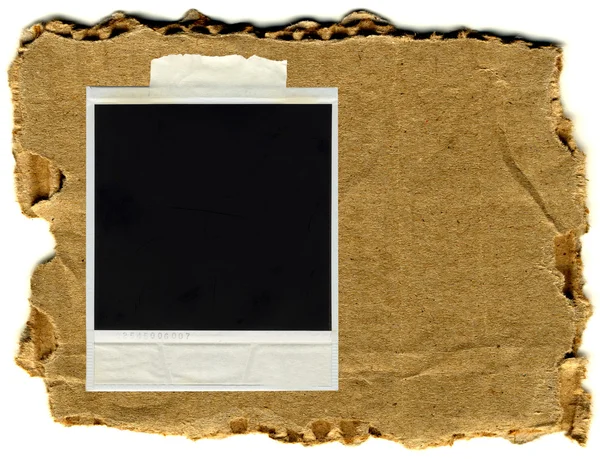 Old Photo Frame isolated vintage paper — Stock Photo, Image