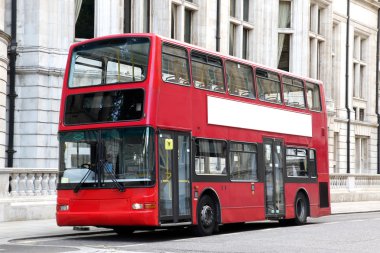 geleneksel bir Londra kırmızı Çift katlı otobüs