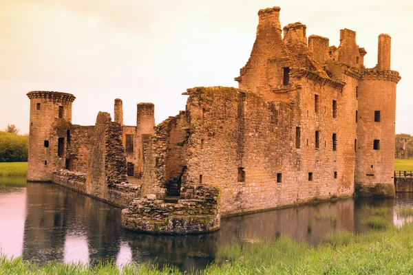 Caerlaverock замок, Великобританія — стокове фото