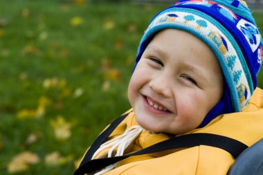 Çocuk sonbahar rahatlatıcı