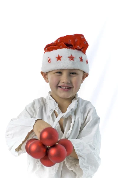 Αγόρι ως άγγελο Χριστουγέννων — Φωτογραφία Αρχείου