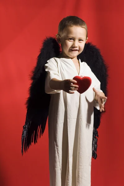 Kleine jongen engel — Stockfoto