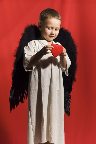 少年の小さな天使 — ストック写真