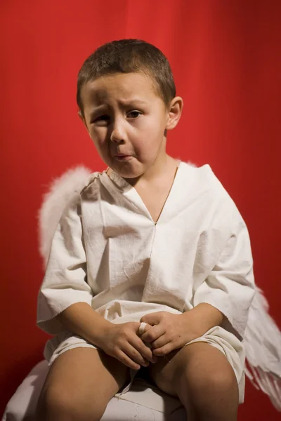 Kleine jongen engel — Stockfoto