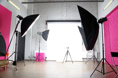 İç modern fotoğraf stüdyosu