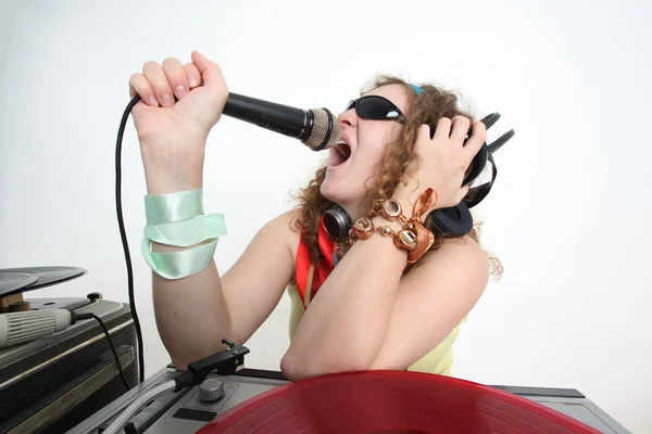 Cool dj isoliert auf weiß — Stockfoto