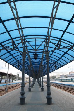 retro tarzı modern tren istasyonu