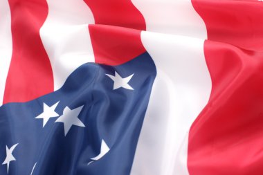 çırparak dalga ile ABD bayrağı