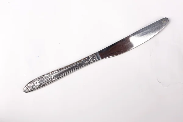 Cuchillo de metal aislado en el blanco —  Fotos de Stock