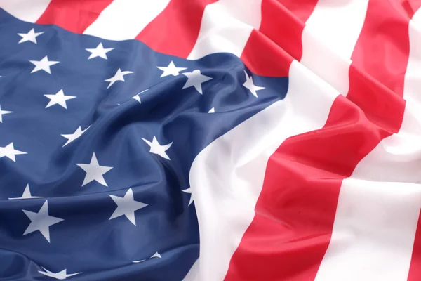 Flapping flag USA with wave — Stock Photo, Image