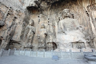 Luoyang longmen mağarasını Çin Buda