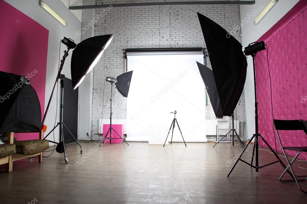 interior of a modern photo studio